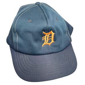 Detroit Tigers MLB Blue Orange Embroidery Baseball Hat w/ stitching
